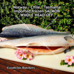Salmon frozen bone-in Norway / Chile / Tasmania STEAK 3/4" 2cm (price/pack 500gr 2-3pcs)